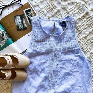 Chelsea & Theodore • Embroidered Sleeveless Dress